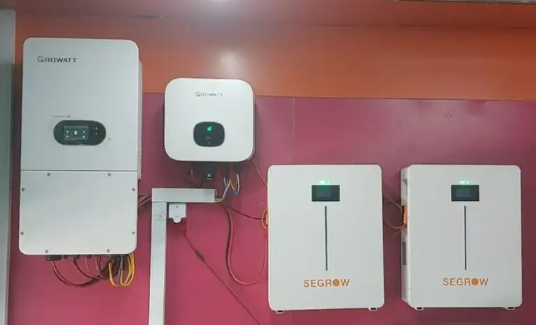 Pin Segrow lắp cùng Inverter Hybrid Growatt
