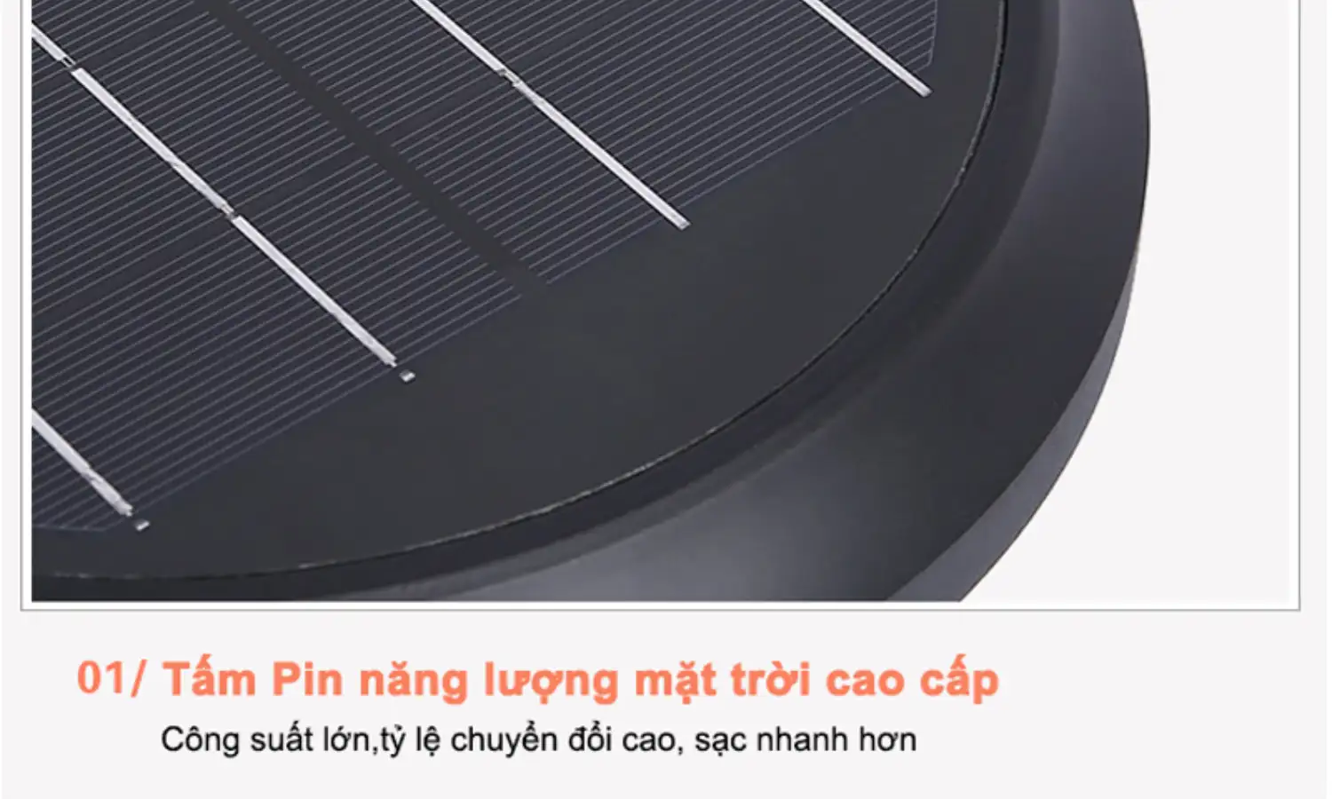 Đèn trụ sân vườn năng lượng mặt trời 75cm TS07C [Tích hợp chân cắm]