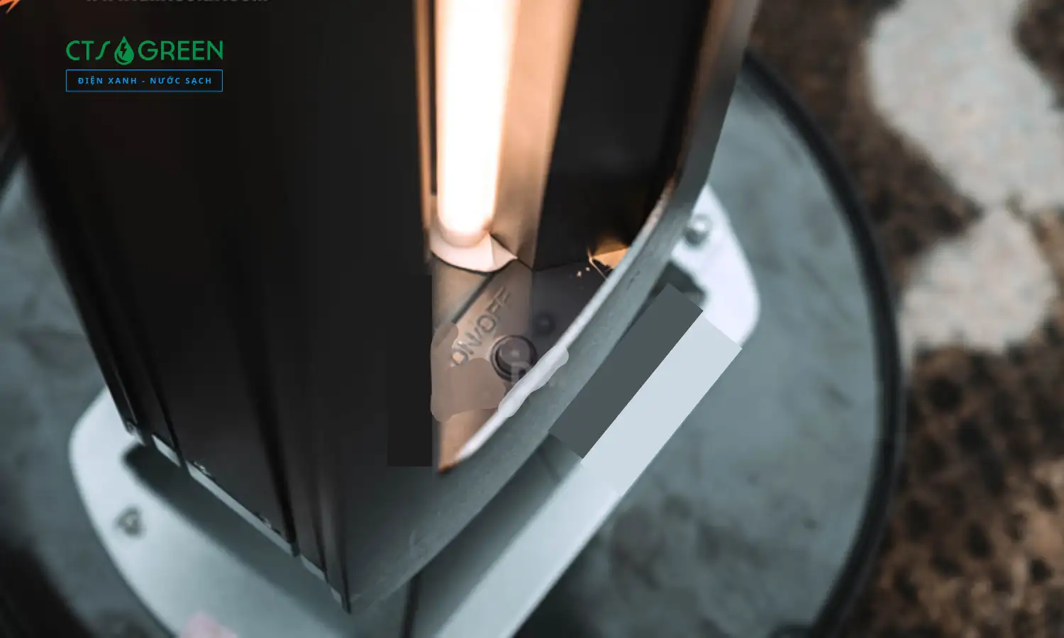 Đèn trụ sân vườn năng lượng mặt trời Rạng Đông DSV01.SL 3W