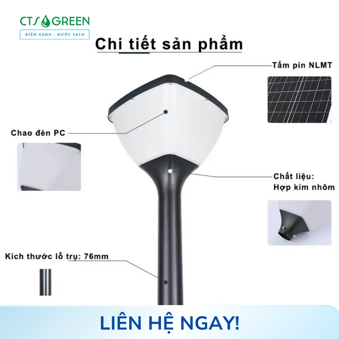 Đèn cảnh quan sân vườn năng lượng mặt trời CV - 1014 5160 Đèn cảnh quan sân vườn năng lượng mặt trời CV - 1014