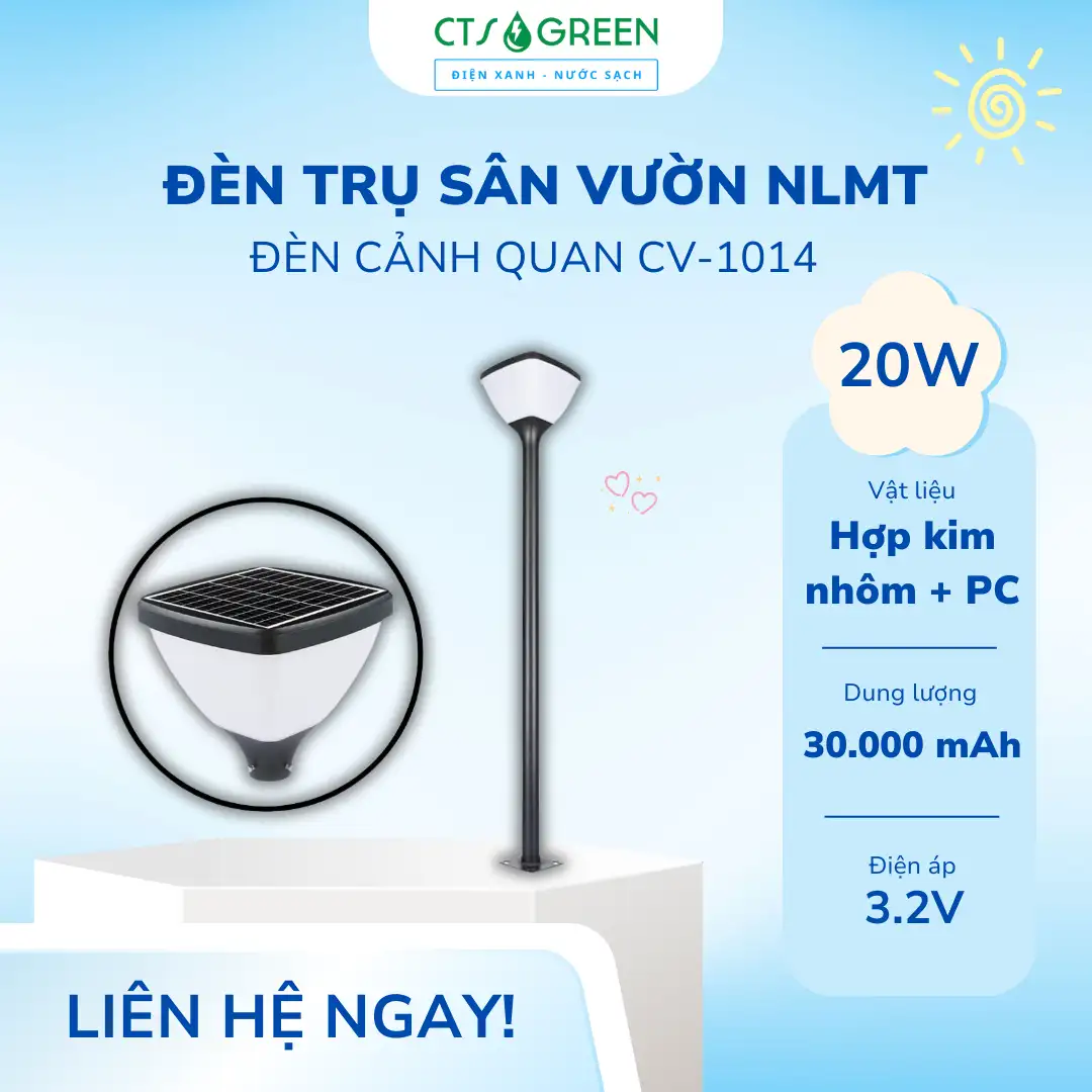 Đèn cảnh quan sân vườn năng lượng mặt trời CV - 1014 5160 Đèn cảnh quan sân vườn năng lượng mặt trời CV - 1014