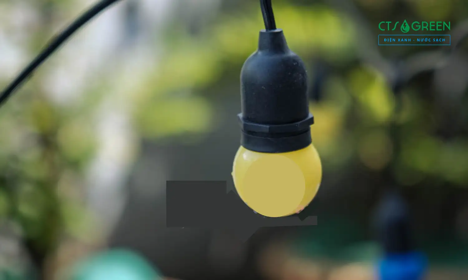 Đèn dây LED bulb chanh nhiều màu năng lượng mặt trời