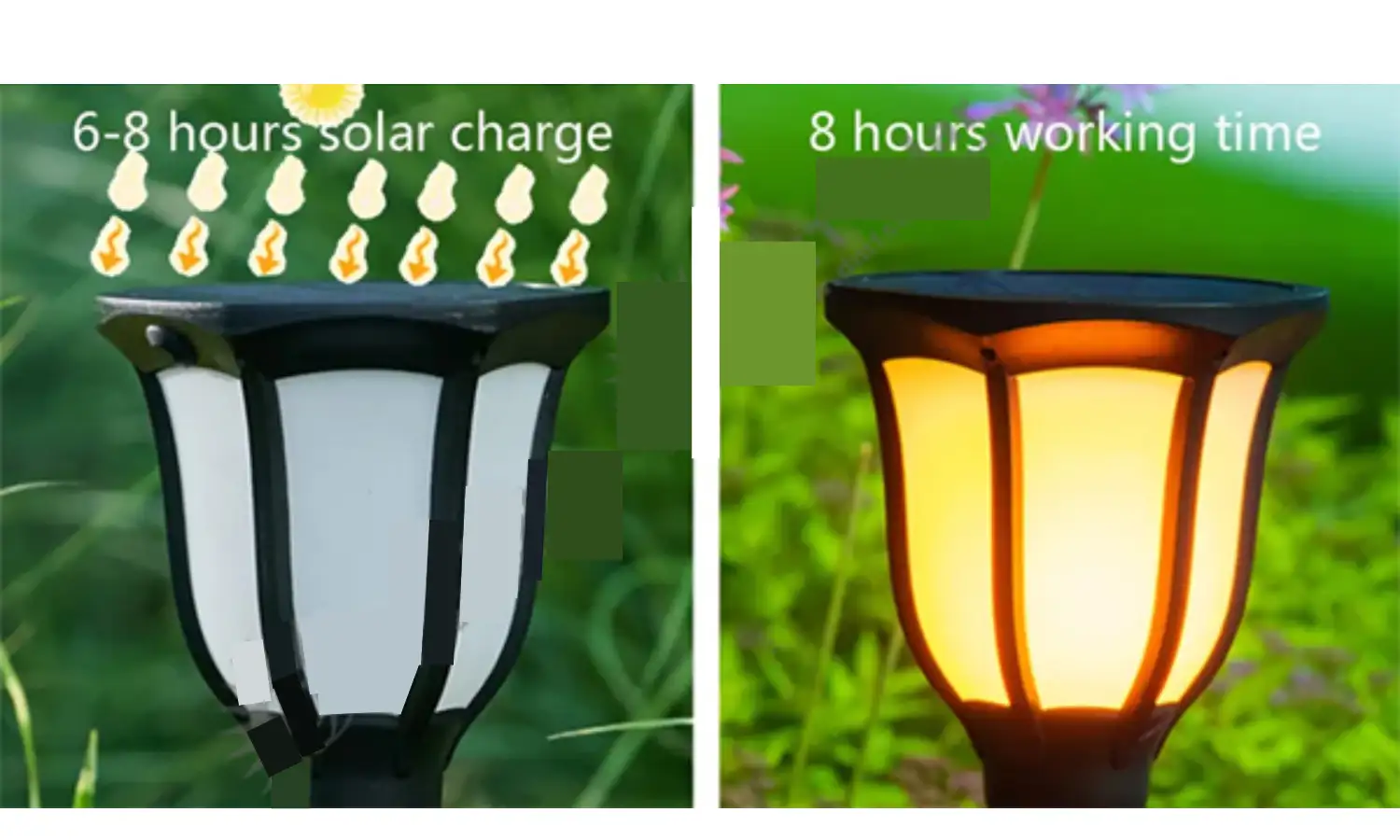 Đèn năng lượng mặt trời hiệu ứng ngọn lửa 3 trong 1 CD22-Flame
