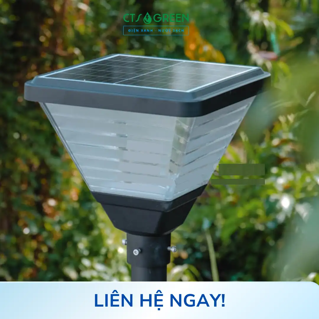 Đèn trụ công viên năng lượng mặt trời CV-1015 5175 Đèn trụ công viên năng lượng mặt trời CV-1015