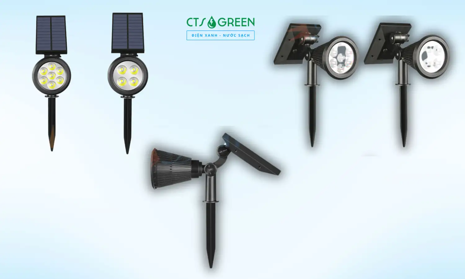 Đèn rọi tiểu cảnh sân vườn năng lượng mặt trời RC07 - RGB (7 LED - 7 Màu) 6173 Đèn rọi tiểu cảnh sân vườn năng lượng mặt trời RC07-RGB
