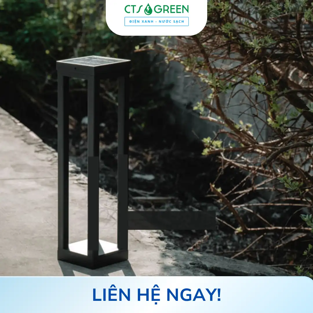 Đèn năng lượng mặt trời trụ sân vườn TS32D 5065 Đèn năng lượng mặt trời trụ sân vườn TS32D