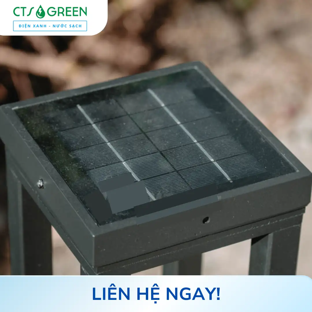 Đèn năng lượng mặt trời trụ sân vườn TS32D 5065 Đèn năng lượng mặt trời trụ sân vườn TS32D
