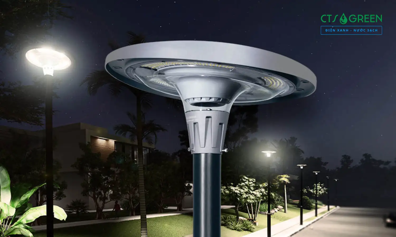 Đèn UFO đổi màu năng lượng mặt trời - nhôm đúc UFO - EW1200 - RGB 6915 Đèn UFO đổi màu năng lượng mặt trời - nhôm đúc UFO - EW1200 - RGB