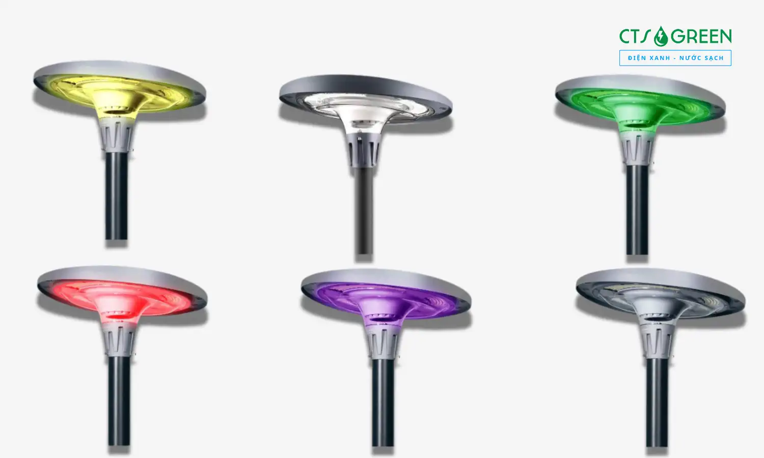 Đèn UFO đổi màu năng lượng mặt trời - nhôm đúc UFO - EW800 - RGB 6903 Đèn UFO đổi màu năng lượng mặt trời - nhôm đúc UFO - EW800 - RGB