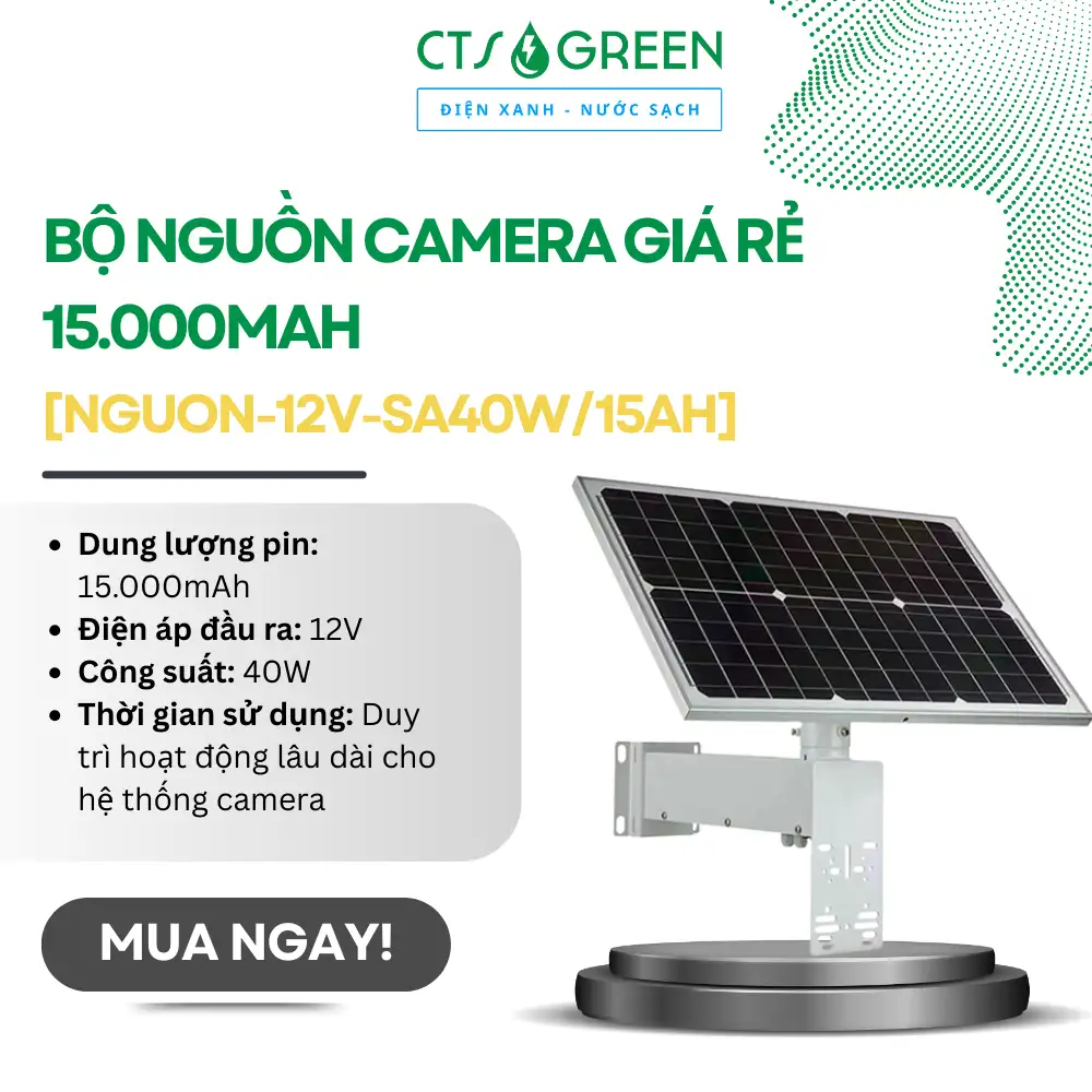 Bộ nguồn Camera giá rẻ 15.000mAh [NGUON-12V-SA40W/15AH]