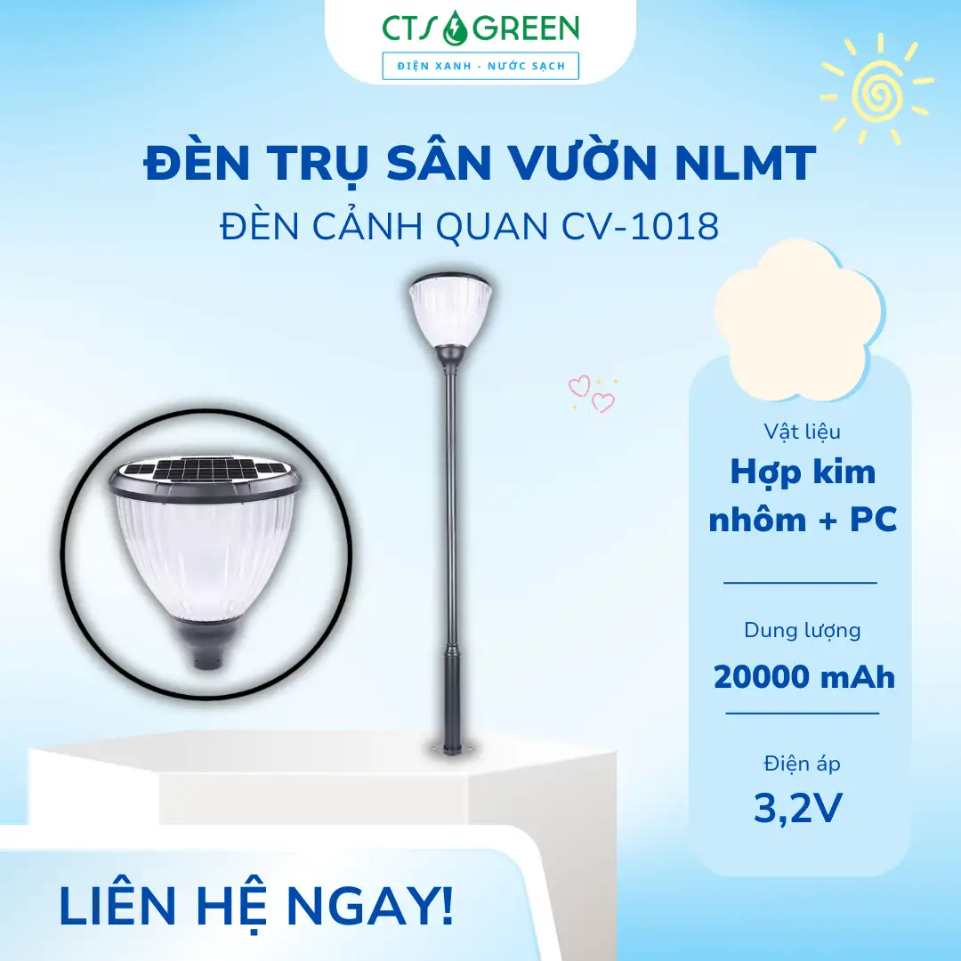 Đèn cảnh quan sân vườn năng lượng mặt trời CV-1018 5362 Đèn cảnh quan sân vườn năng lượng mặt trời CV-1018