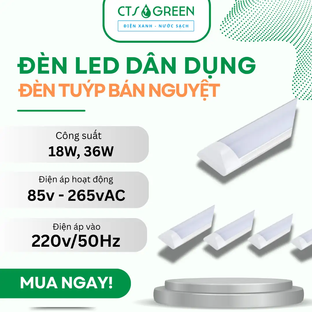 Đèn Tuýp Bán Nguyệt Mẫu [SA-BN-LT21] 18W-36W | Saco
