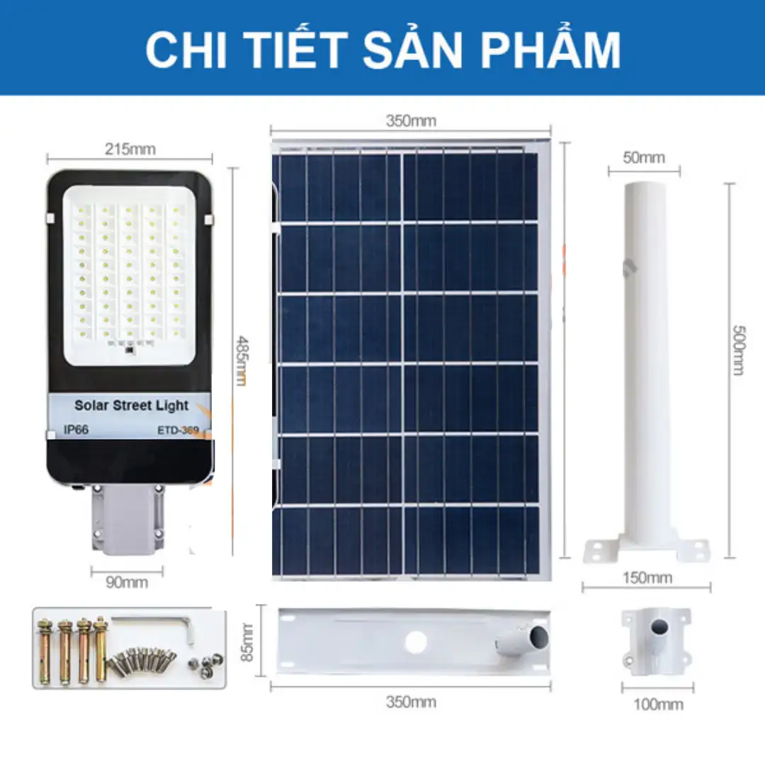 Đèn LED chiếu sáng đường đi NLMT giá rẻ JD-369 4234 Đèn LED chiếu sáng đường đi NLMT giá rẻ JD-369