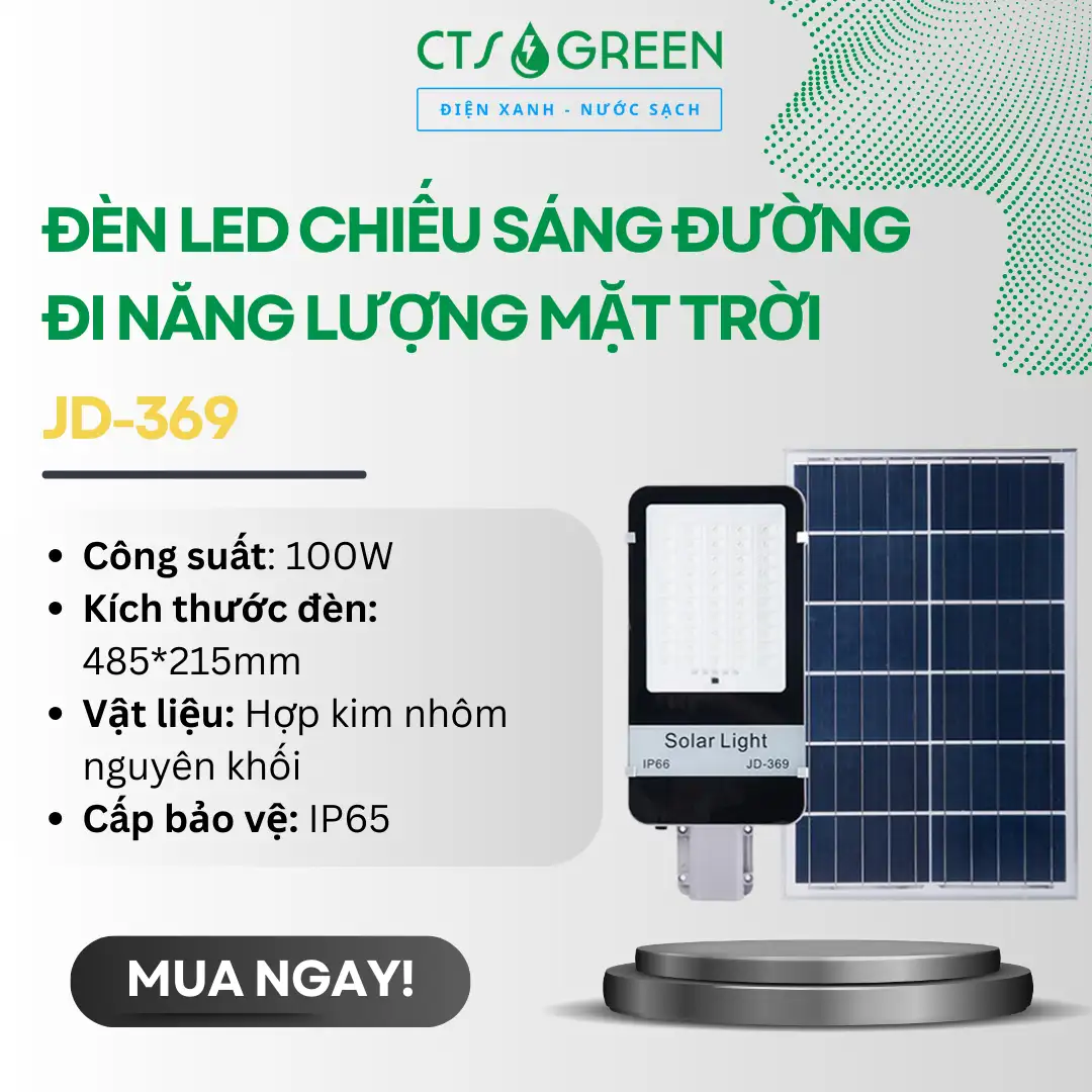 Đèn LED chiếu sáng đường đi NLMT giá rẻ JD-369 4234 Đèn LED chiếu sáng đường đi NLMT giá rẻ JD-369