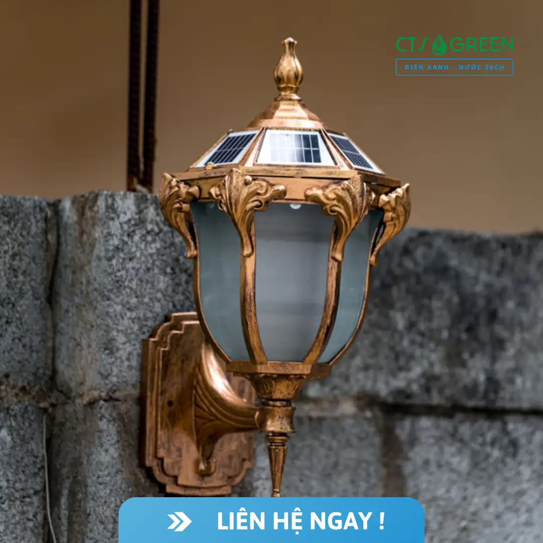 Đèn Năng Lượng Mặt Trời Treo Tường Cổ Điển TT23 5668 Đèn Năng Lượng Mặt Trời Treo Tường Cổ Điển TT23