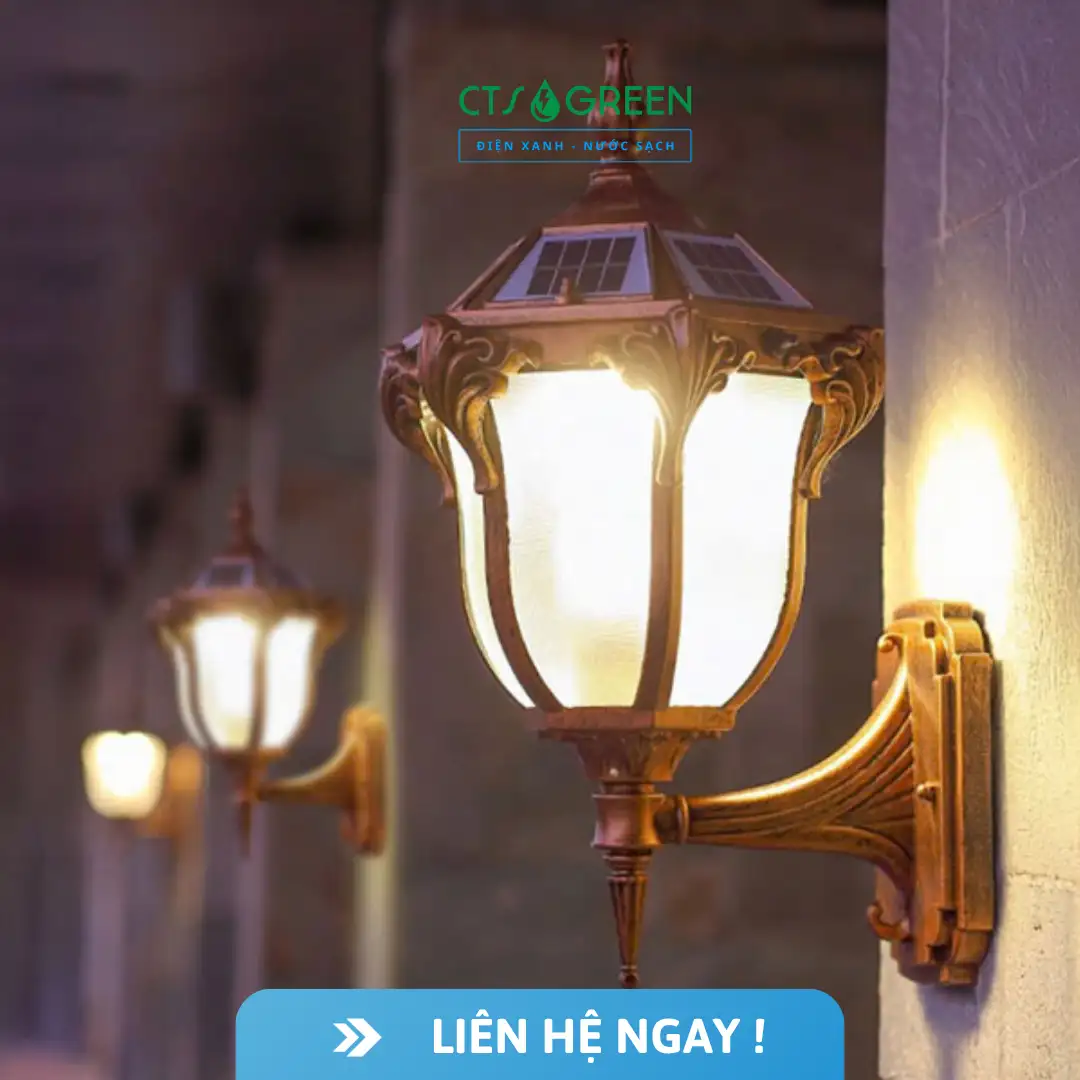 Đèn Năng Lượng Mặt Trời Treo Tường Cổ Điển TT23 5668 Đèn Năng Lượng Mặt Trời Treo Tường Cổ Điển TT23