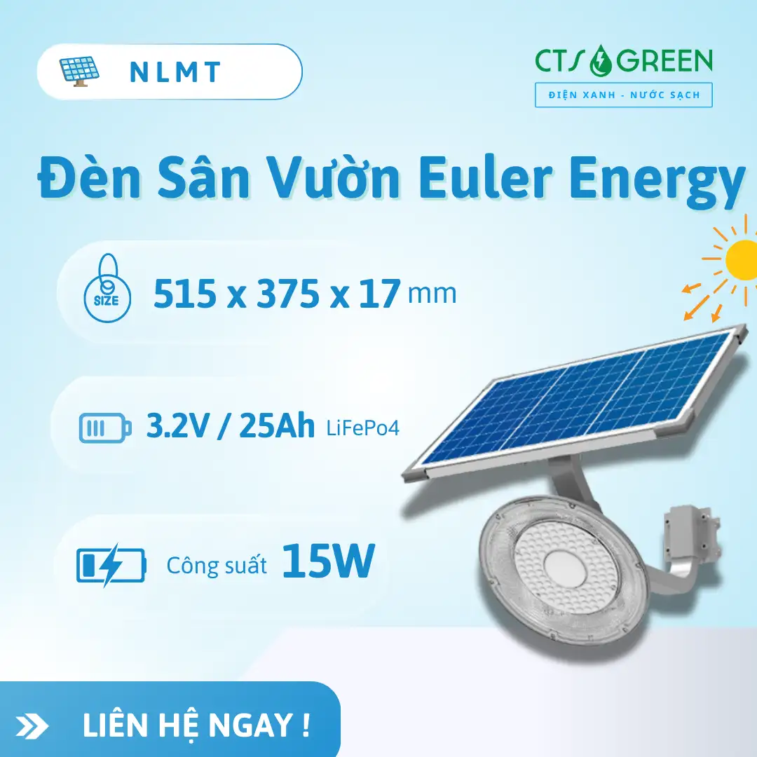 Đèn sân vườn năng lượng mặt trời Euler Energy
