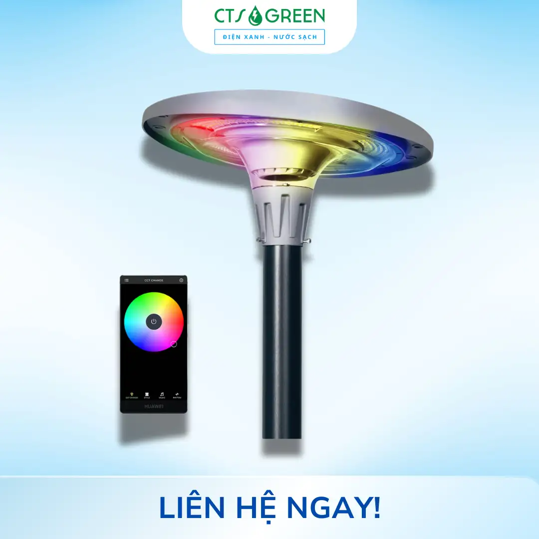 Đèn UFO đổi màu năng lượng mặt trời - nhôm đúc UFO - EW800 - RGB 6903 Đèn UFO đổi màu năng lượng mặt trời - nhôm đúc UFO - EW800 - RGB