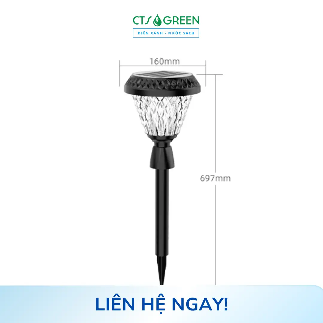Đèn cắm cỏ năng lượng mặt trời CD21YE 6148 Đèn cắm cỏ năng lượng mặt trời CD21YE