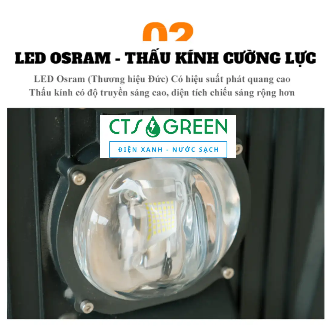 Đèn đường NLMT chiếc lá 150W D-150LCB (Panel Mono - LED Osram) 5220 Đèn đường NLMT chiếc lá 150W D-150LCB (Panel Mono - LED Osram)