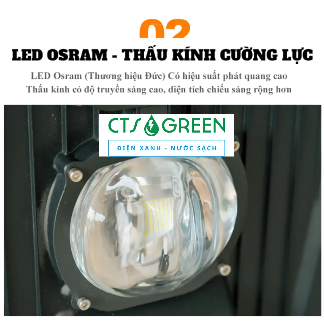 Đèn đường chiếc lá NLMT 200W cao cấp D-200LCB (Pin Mono - LED Osram) 5245 Đèn đường chiếc lá NLMT 200W cao cấp D-200LCB (Pin Mono - LED Osram)