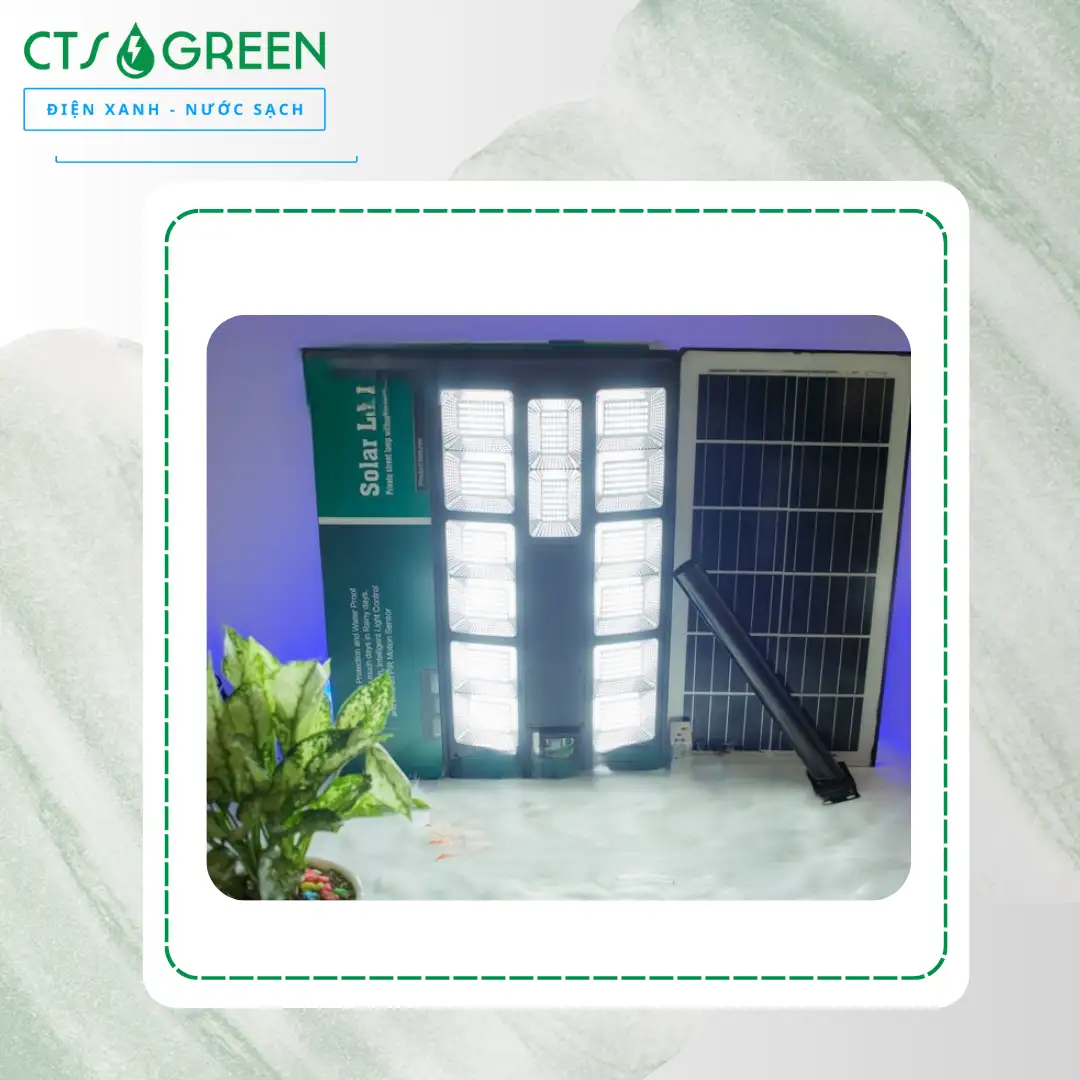 Đèn đường liền thể năng lượng mặt trời Jindian JD-7140 4095 Đèn đường liền thể năng lượng mặt trời Jindian JD-7140