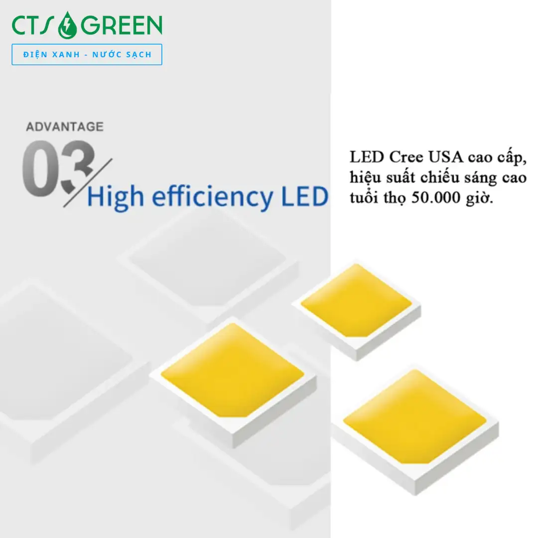 Đèn đường năng lượng mặt trời 120W cao cấp KingLight 3.0B 4416 Đèn đường năng lượng mặt trời 120W cao cấp KingLight 3.0B