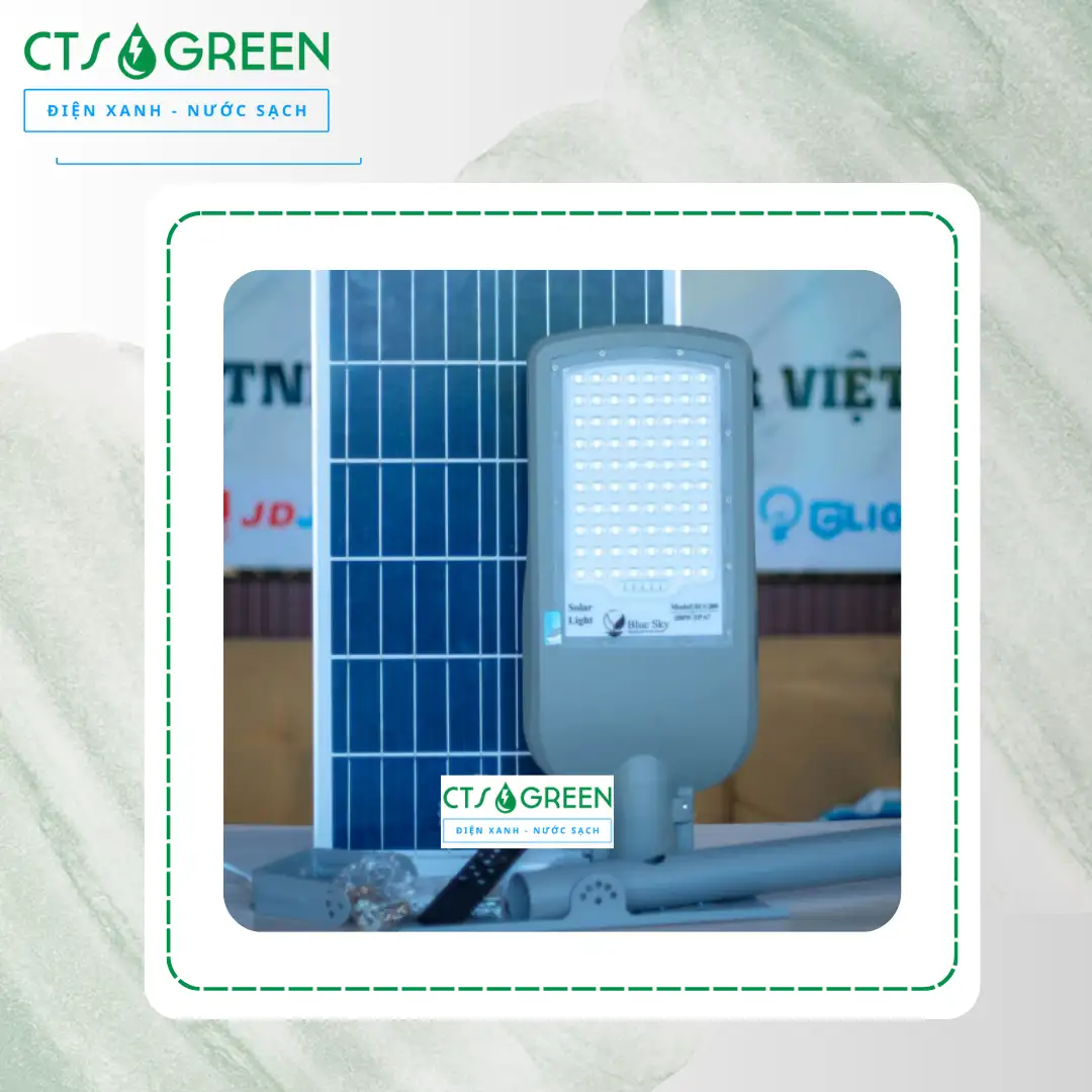 Đèn đường năng lượng mặt trời 200W Blue Sky [BLS-200]