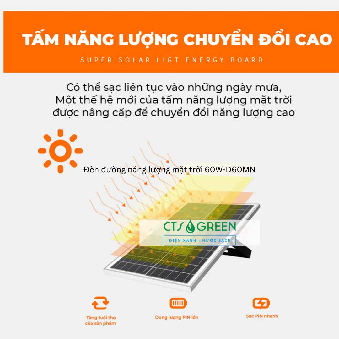 Đèn đường năng lượng mặt trời 400W-D400MN 5553 Đèn đường năng lượng mặt trời 400W-D400MN