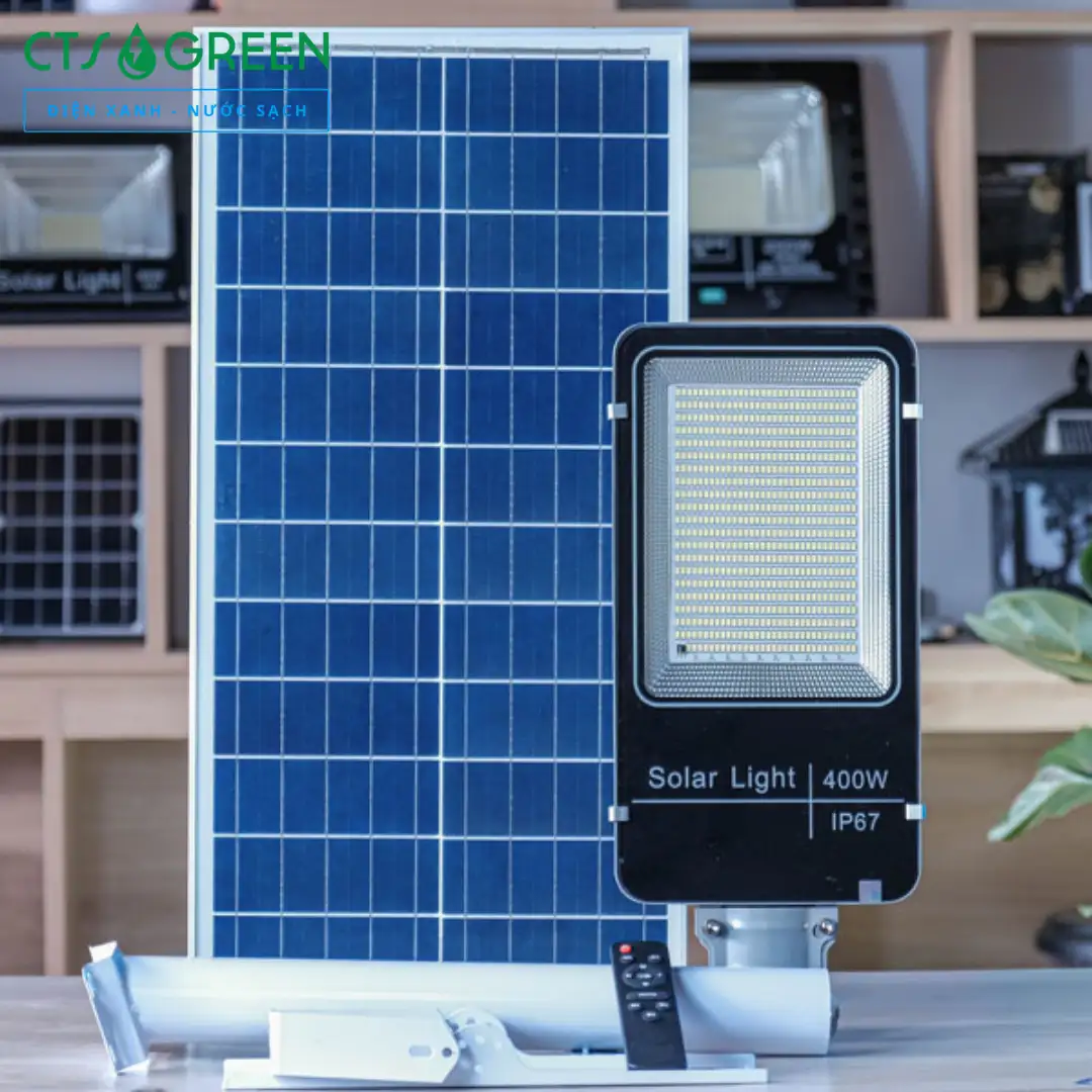 Đèn đường năng lượng mặt trời 400W giá rẻ D-400PT2 4126 Đèn đường năng lượng mặt trời 400W giá rẻ D-400PT2
