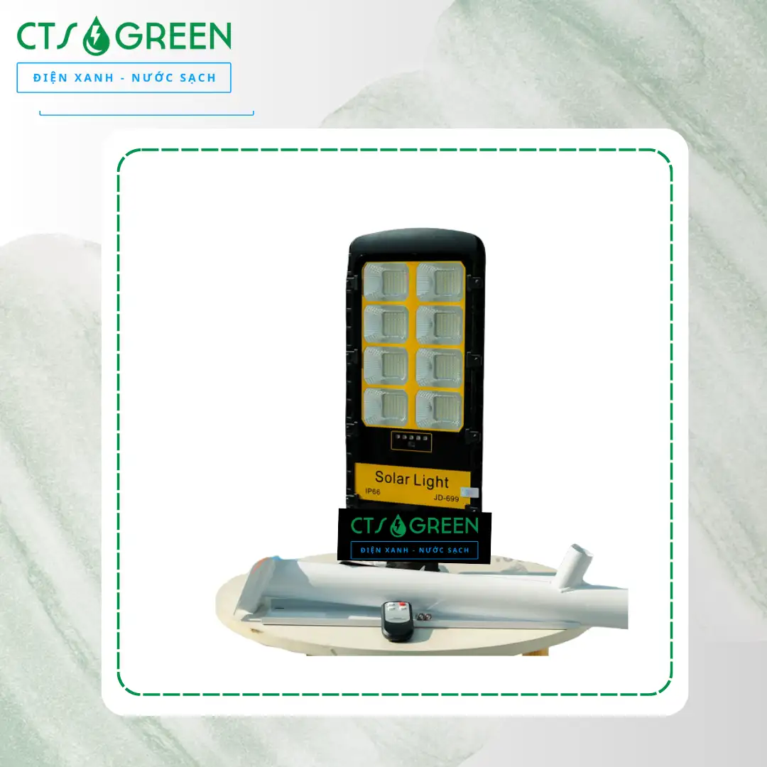 Đèn đường năng lượng mặt trời Jindian 200W JD-699 4247 Đèn đường năng lượng mặt trời Jindian 200W JD-699
