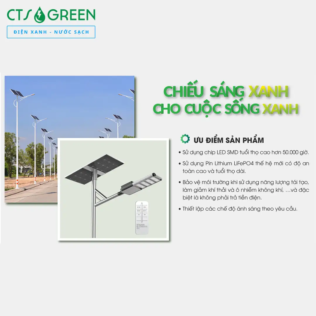 Đèn đường năng lượng mặt trời Rạng Đông CSD02.SL 70W 5137 Đèn đường năng lượng mặt trời Rạng Đông CSD02.SL 70W