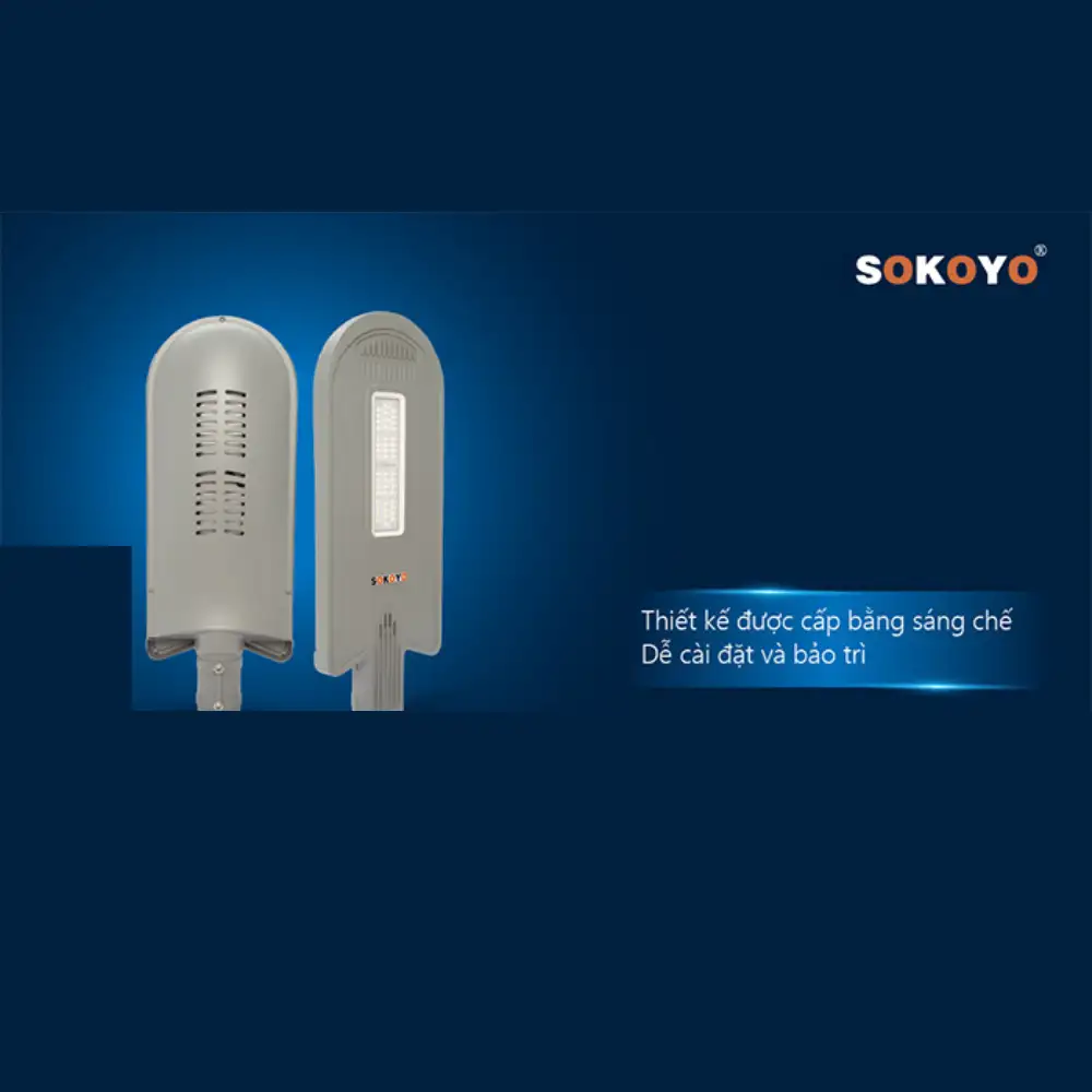 Đèn đường năng lượng mặt trời Split Type 60W SOKOYO LUMO 5936 Đèn đường năng lượng mặt trời Split Type 60W SOKOYO LUMO