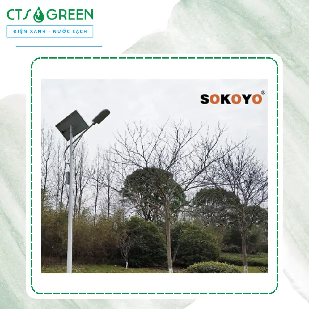 Đèn đường năng lượng mặt trời Split Type 60W SOKOYO LUMO 5936 Đèn đường năng lượng mặt trời Split Type 60W SOKOYO LUMO