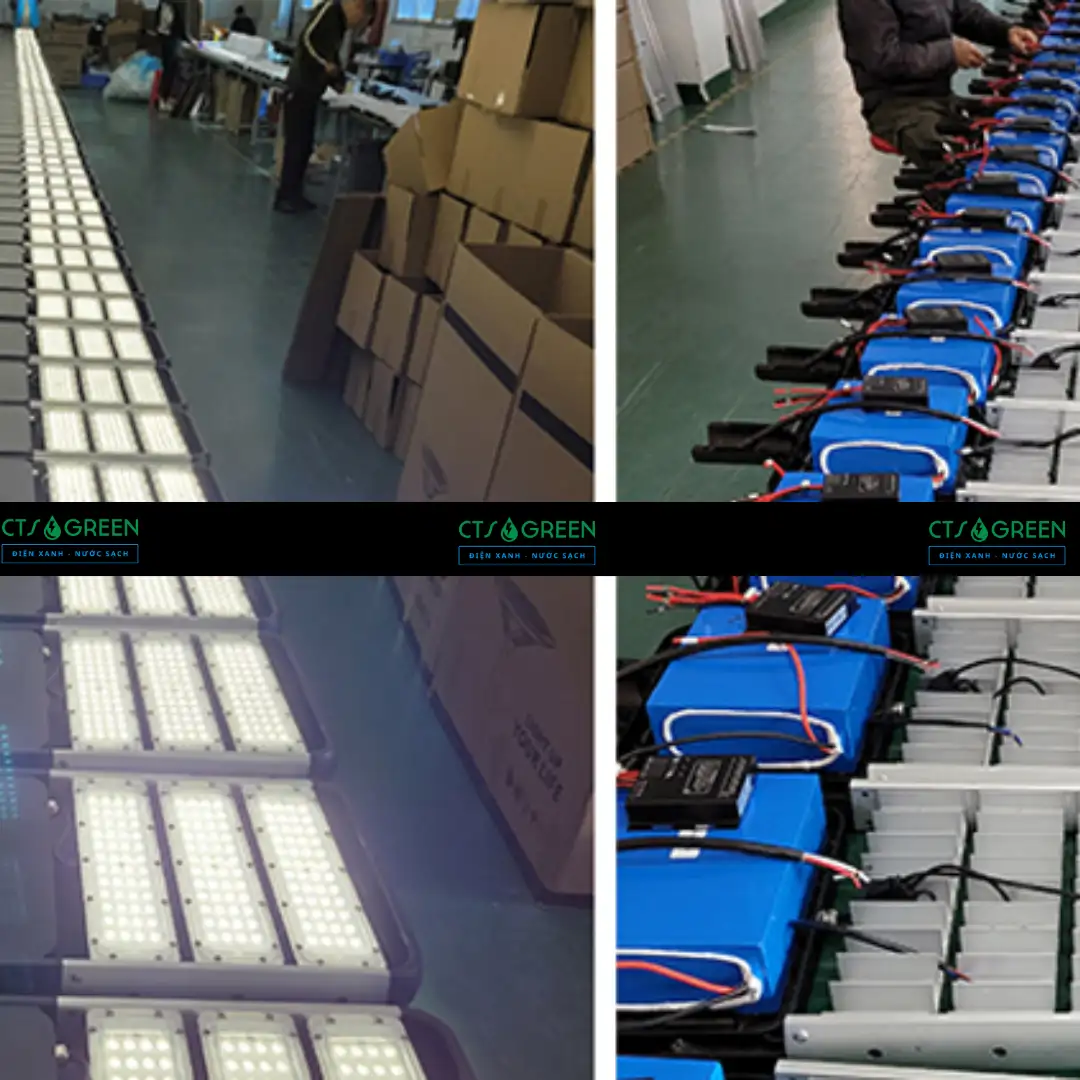 Đèn đường năng lượng mặt trời cao cấp 120W 4701 Đèn đường năng lượng mặt trời cao cấp