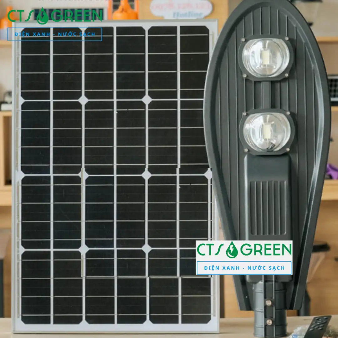 Đèn đường năng lượng mặt trời chiếc lá 100W D-100LCB (Panel Mono) 5194 Đèn đường năng lượng mặt trời chiếc lá 100W D-100LCB (Panel Mono)