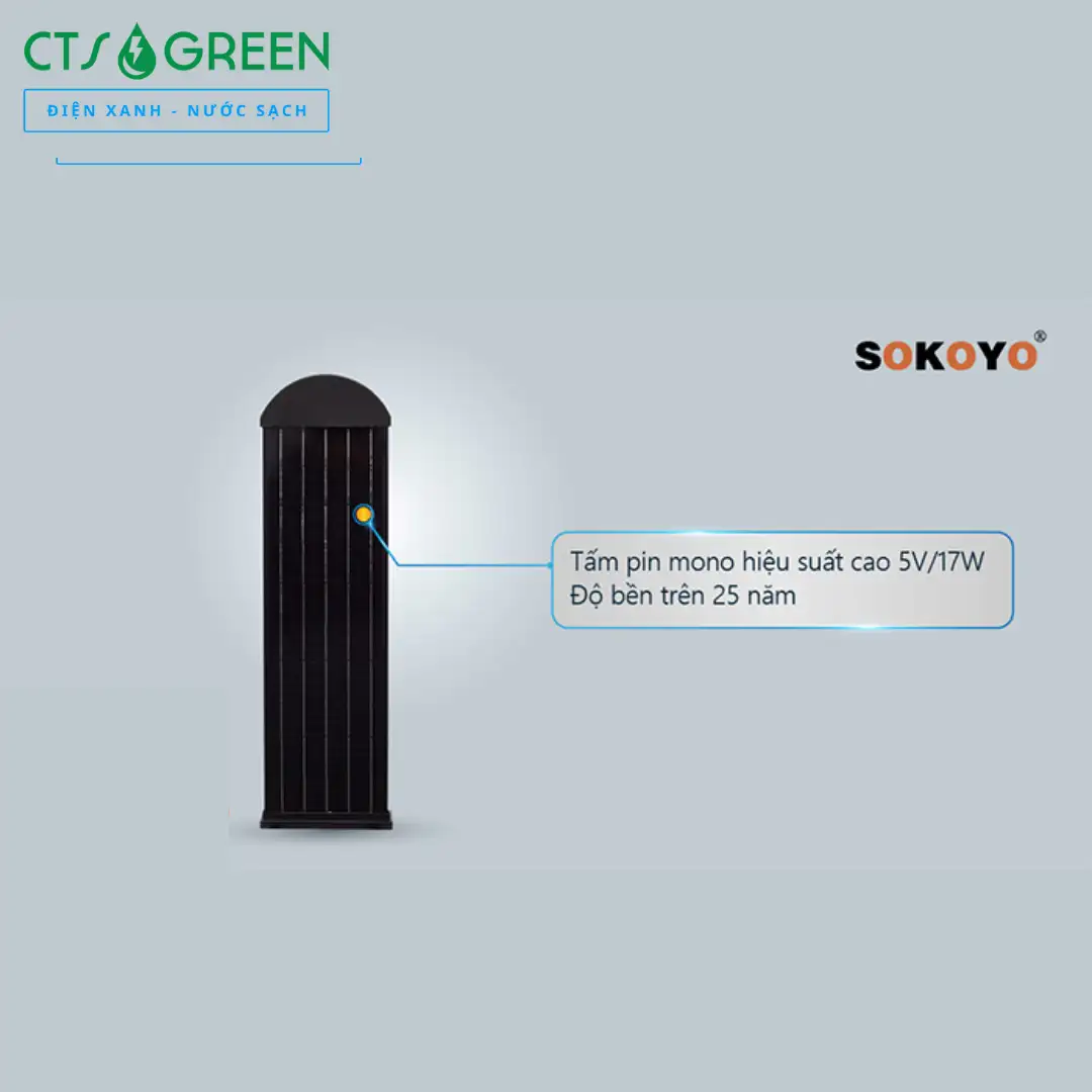 Đèn liền thể năng lượng mặt trời cao cấp SOKOYO CAPSOL 10W (Đủ công suất) 3992 Đèn liền thể năng lượng mặt trời cao cấp SOKOYO CAPSOL 10W (Đủ công suất)
