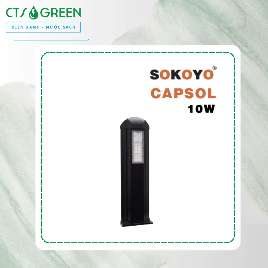 Đèn liền thể năng lượng mặt trời cao cấp SOKOYO CAPSOL 10W (Đủ công suất) 3992 Đèn liền thể năng lượng mặt trời cao cấp SOKOYO CAPSOL 10W (Đủ công suất)