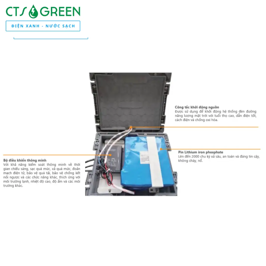 Đèn năng lượng mặt trời liền thể 40W SOKOYO NOVA 4016 Đèn năng lượng mặt trời liền thể 40W SOKOYO NOVA