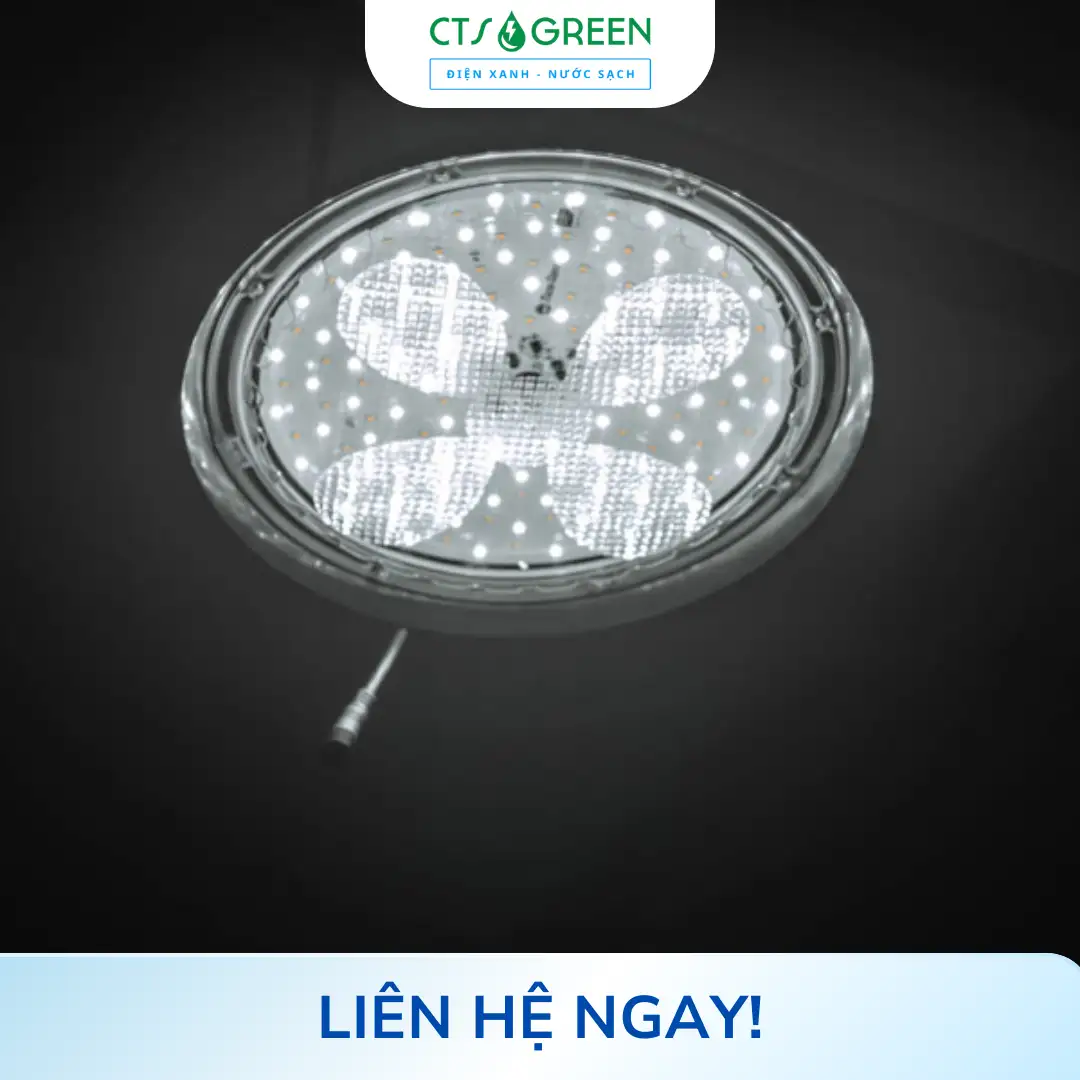 Đèn UFO năng lượng mặt trời Rạng Đông 150W lắp trong nhà 6986 Đèn UFO năng lượng mặt trời Rạng Đông 150W lắp trong nhà