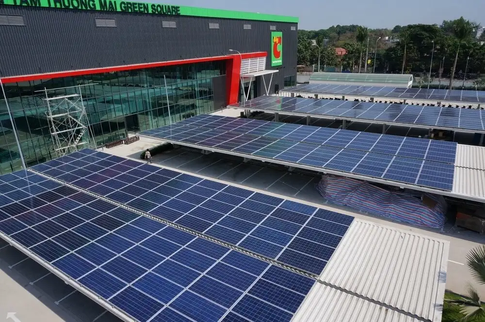 Điện mặt trời Quận 1 – Tối ưu chi phí vận hành cho doanh nghiệp 7597 Điện năng lượng mặt trời mái nhà quận 1, TPHCM