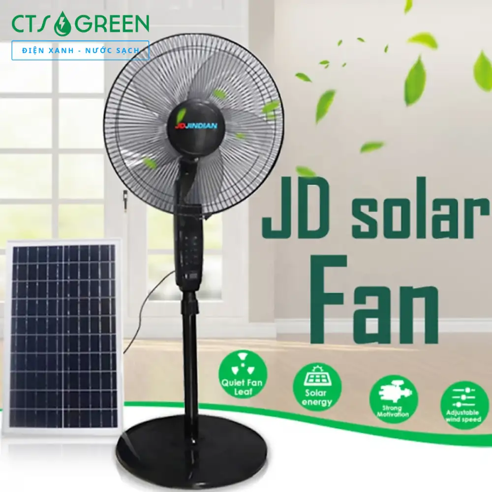 Quạt Jindian năng lượng mặt trời JD-S88 chính hãng 6084 Quạt Jindian năng lượng mặt trời JD-S88 chính hãng