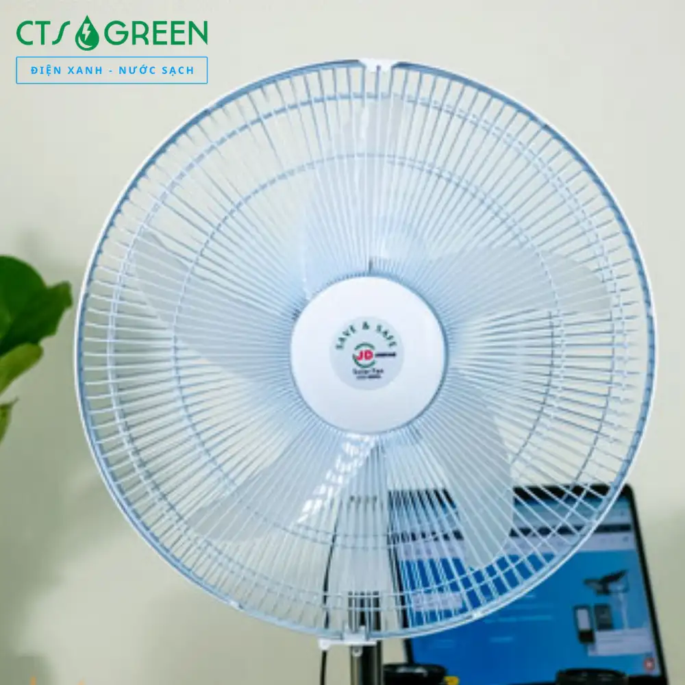 Quạt Năng Lượng Mặt Trời Không Chổi Than JD-S8800L | Pin MONO 6126 Quạt Năng Lượng Mặt Trời Không Chổi Than JD-S8800L | Pin MONO