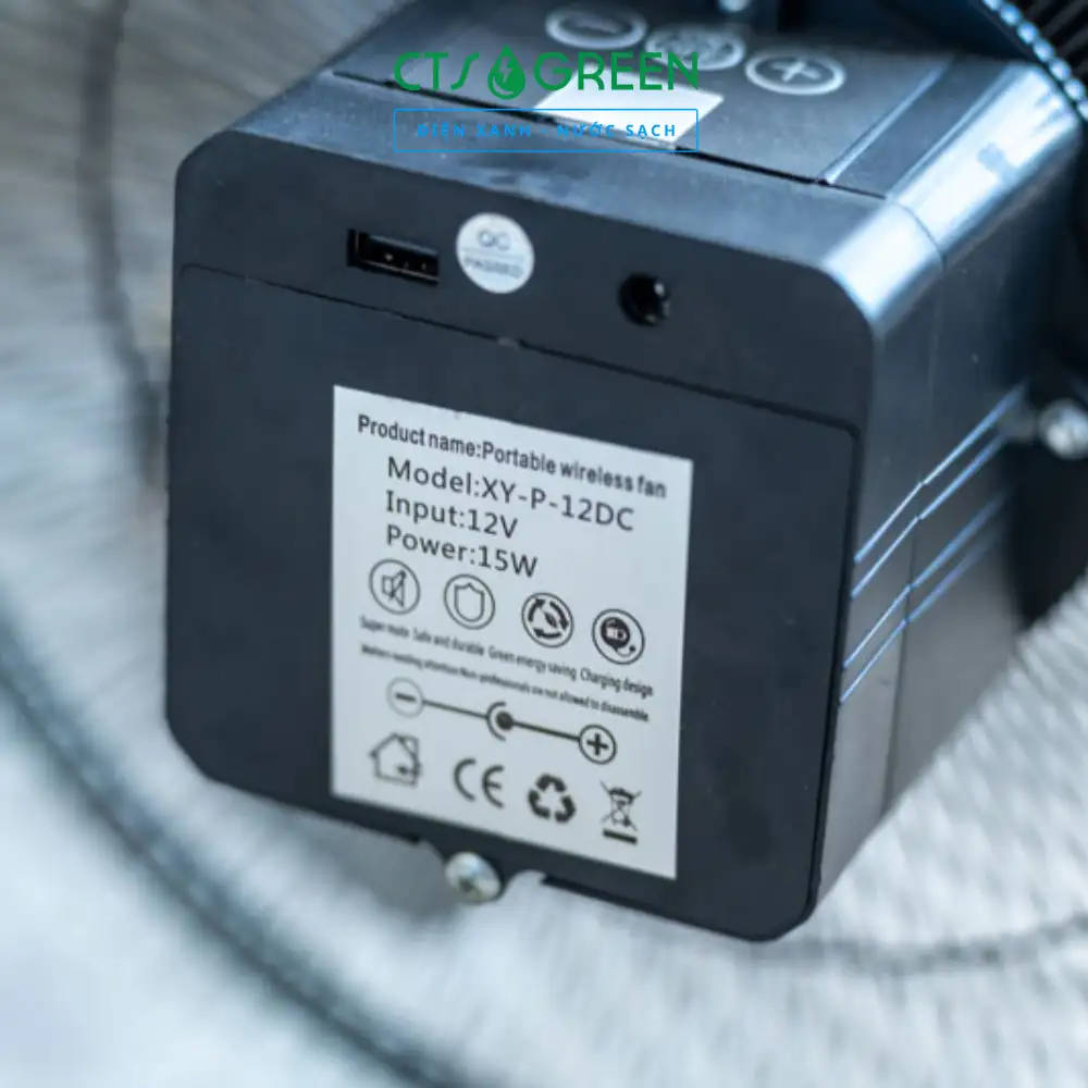 Quạt chân quỳ năng lượng mặt trời QS-SA002/QQ [Pin Mono]