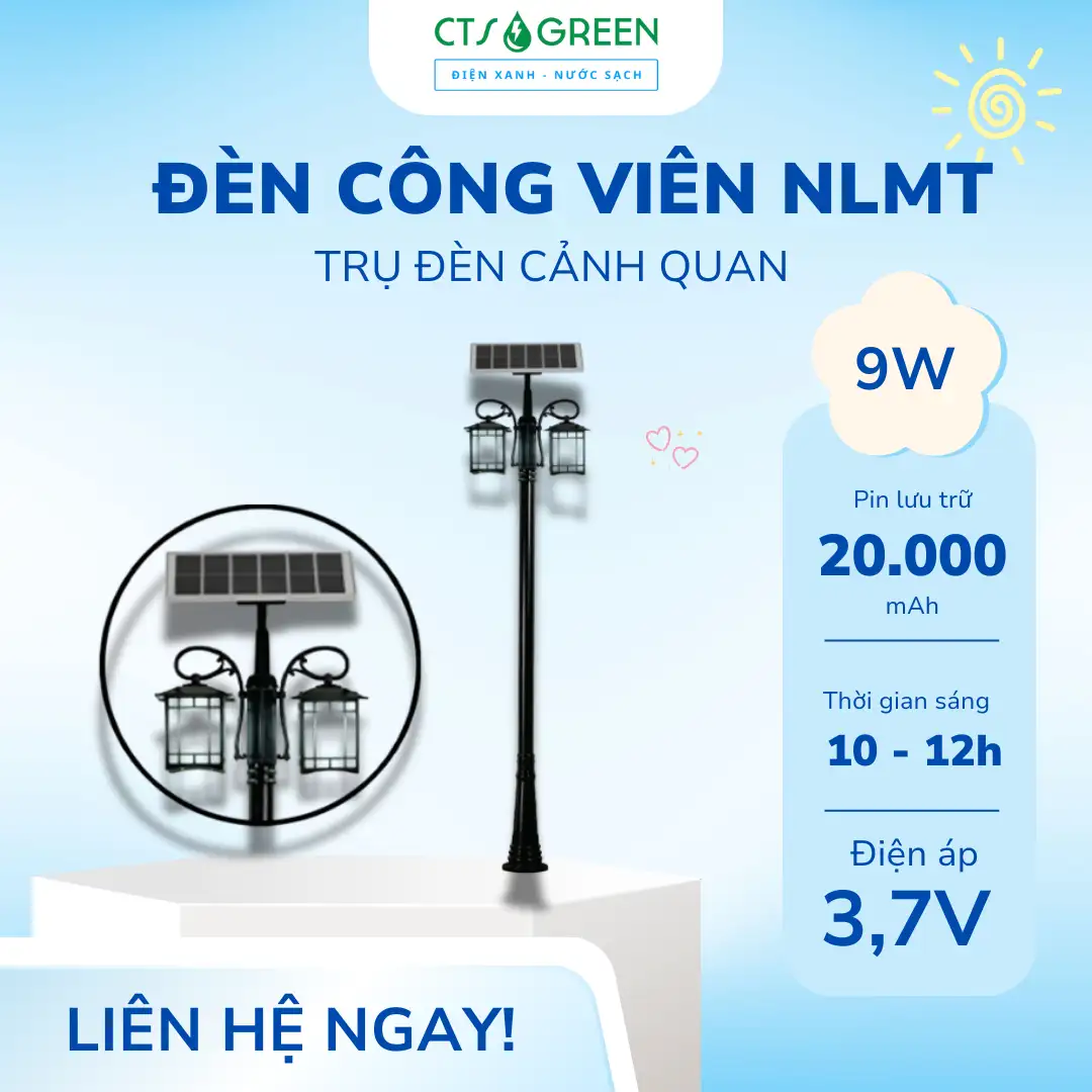 Đèn trang trí cảnh quan năng lượng mặt trời CV - 2052