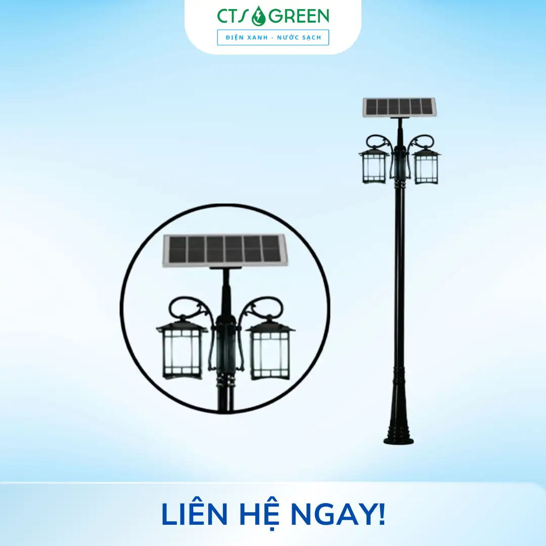 Trụ đèn cảnh quan năng lượng mặt trời CV - 2050 6940 Trụ đèn cảnh quan năng lượng mặt trời CV - 2050