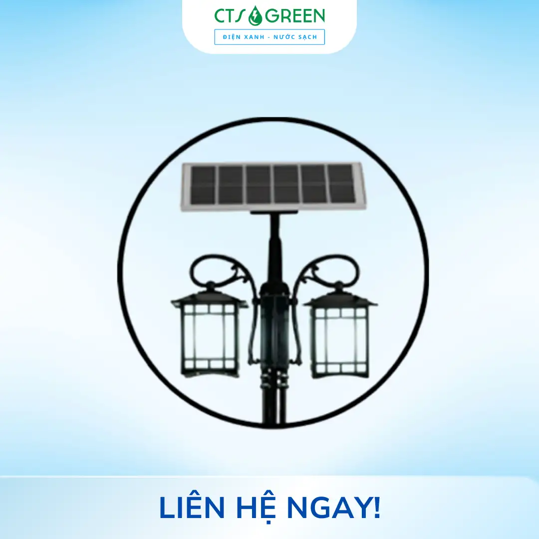 Trụ đèn cảnh quan năng lượng mặt trời CV - 2050 6940 Trụ đèn cảnh quan năng lượng mặt trời CV - 2050