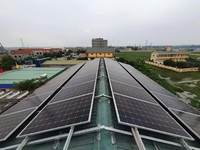 Điện mặt trời áp mái nhà xưởng tại TPHCM