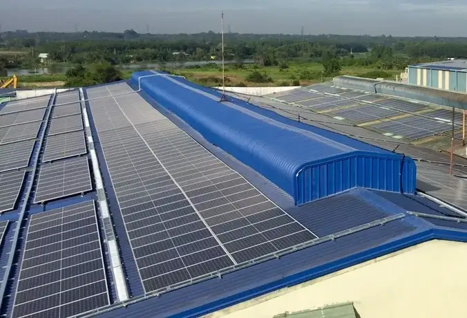 Đồng Tiến đã đưa vào vận hành hệ thống điện mặt trời áp mái công suất 1 MWp - Tin công ty - Công ty Giấy Đồng Tiến