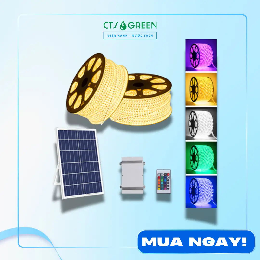Đèn LED dây nhấp nháy nhiều màu năng lượng mặt trời 30m LD21-30RGB 6730 Đèn LED dây nhấp nháy nhiều màu năng lượng mặt trời 30m LD21-30RGB
